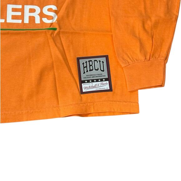 NWT! Mitchell & Ness Florida A&M FAMU Rattlers Homecoming Arch LS - Size L - Picture 5 of 8